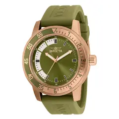 INVICTA - Reloj de Cuarzo para Hombre, Banda Verde oscuro oliva