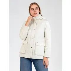 TOMMY HILFIGER - Chaqueta blanca quilted de diseño moderno