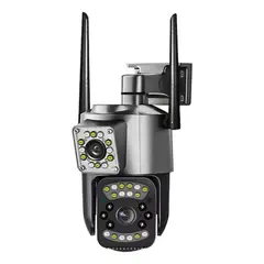 CHINA - Camara Wifi Ip Doble Lente Ptz Exterior Alta Definicion Mic
