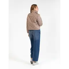 TOMMY HILFIGER - Chaqueta dorado acolchada quilted con logo bordado