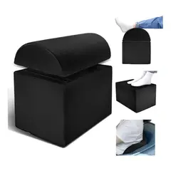 GENERICO - Reposapies Ergonomico De Altura Ajustable Para Debajo Del Escritorio Color Negro