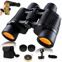 ONE PIXEL - Binoculares Profesionales Con Zoom 100 X100 HD Vision Noctura Y Accesorios
