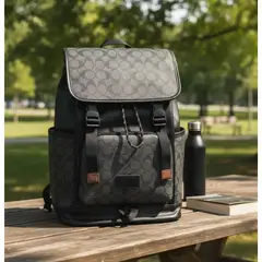 BOLSOS Y ACCESORIOS MB - Morral de Cuero con Compartimiento para Laptop - Elegante y Funcional