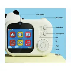 GENERICO - Cámara Digital para Niños Con Diseño De Unicornio Y Trípode