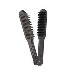 GENERICO - Cepillo Planchar Cabello Doble Cerda Antiestatico