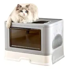 CHINA - Caja De Arena Arenero Para Gatos Grande Plegable Hogar