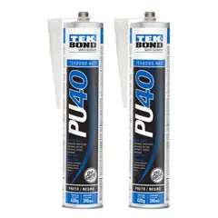 GENERICO - Sellador Poliuretano Pu40 Tekbond 310ml color negro x2und