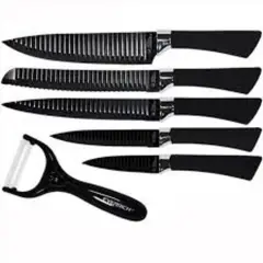 GENERICO - SET DE CUCHILLOS LUJO 6 PIEZAS