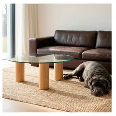 22 GRADOS DECORACION - Mesa de centro Iki Diámetro 70cm Roble macizo
