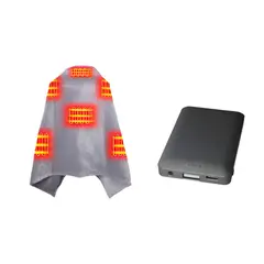 GENERICO - Manta Térmica Eléctrica Portátil 8 Zonas Calor Usb