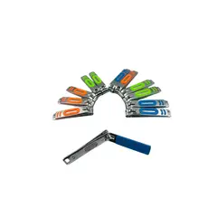 MAZUGI - Set Cortauñas Colores Acero Inoxidable Manicure Familiar