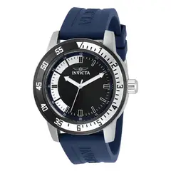 INVICTA - Reloj de Cuarzo para Hombre Banda Azul Bisel Negro