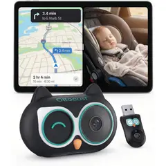 OTTOCAST - Adaptador Inalámbrico Carplay y Monitor De Bebé para Carro Cabin Care