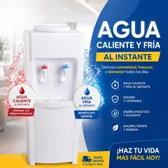 GENERICO - Dispensador de Agua Fría y Agua Caliente Con Gabinete