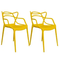 GENERICO - Set X2 Silla Moderna Diseño Ergonómico Con Brazos Elegancia y Comodidad Que Transforman Tu Espacio
