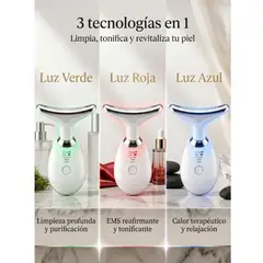 TELEVENTAS COM - Masajeador Facial de Triple Acción con Fototerapia