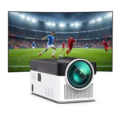 TECNOHOGAR JS - Video Beam Proyetor Tiro Corto Hy450 Wifi 6 Led 900 Ansi