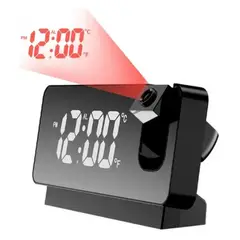GENERICO - RELOJ DESPERTADOR PROYECTOR 180 LED USB PANTALLA
