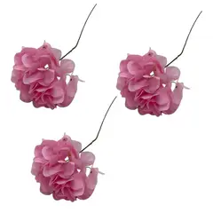 GENERICO - Hortensia Artificial Para Decoración X3