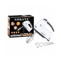 SOKANY - Batidora de Mano SK-133 7 Velocidades Blanca