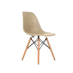GENERICO - Idea Desk - Silla Eames Beige con Patas de Madera