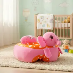 MUNDO BEBE - Cojin Sillon Estabilizador Bebes Con Relleno Algodon Color Rosado