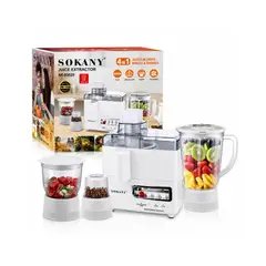 SOKANY - Extractor de Jugos 4 en 1 SK-03029 Blanco 800W