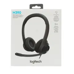 LOGITECH - Audífonos H390 Usb Negro Con Micrófono