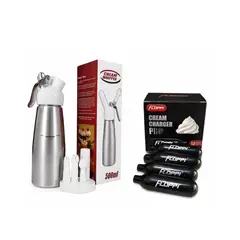 GENERICO - Dispensador Crema Chantilly 500 ml + Caja Capsulas