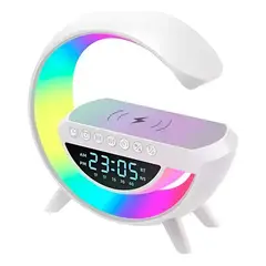 CHINA - Parlante Lampara G Cargador Inalámbrico Rgb Reloj Bt