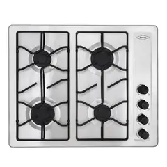 HACEB - Estufa de Empotrar 66cm 4 Ptos Gas Natural Inox