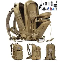 DISTRIBUCIONES GUZ SAS - Morral Tactico Inteligente Antifatiga con Correas de Soporte
