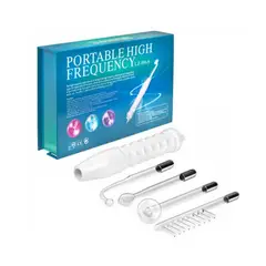 WAER - MasajeadorAlta Frecuencia Portátil Facial Corporal 4 Electrodos Alta