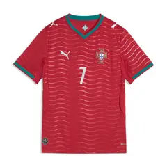 PUMA - Camisa Original Fpf Home Jersey Ronaldo Rojo Para Niños
