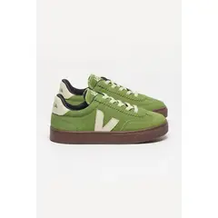 VEJA - Tenis Kids Small Volley Suede Verde Unisex