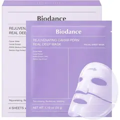 BIODANCE - Rejuvenating Caviar PDRN Real Deep Mask Caja x 4