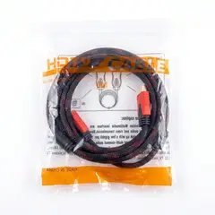 GENERICO - Cable Hdmi 4k 3 Metros Trenzado Punta Dorada Filtro Ferrita