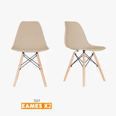 BONNO - Set X2 Silla Comedor Arena Eames