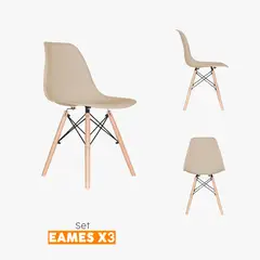BONNO - Set X3 Silla Comedor Arena Eames