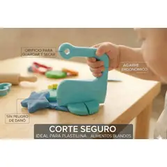 GENERICO - Cuchillo Seguro Con Agarre Ergonómico Y 10 Numeros