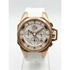 TECHNOSPORT - Reloj TSW Dama Original Silicona Blanca Bisel Multicolor Rose Gold