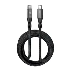 KLIP XTREME - Cable Trenzado PowerGo 750 USB-C / USB-C, 3 Metros