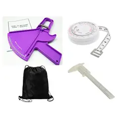 SLIM GUIDE - Kit Adipometro Morado + Antropometro + Cinta Metrica Bmi