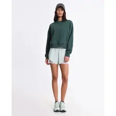 ATMOS - Buzo Básico Cuello Redondo Para Mujer Verde