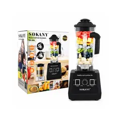 SOKANY - Licuadora Industrial SK-666 Negra 2.5L 9 Velocidades