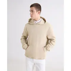 SEVEN SEVEN - Hoodie Regular Básico Para Hombre Verde