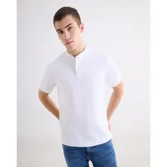 SEVEN SEVEN - Polo Regular Basica Para Hombre Negro