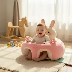 MUNDO BEBE - SILLON COJIN PARA SENTAR AL BEBE REGALO BABY SHOWER ESTILO CONEJITA