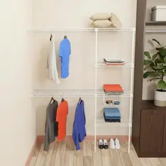 CONFORT - Closet Modular Master Ajustable Blanco 260x40x180 cm con 6 Estantes