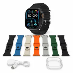 GENERICO - Smartwatch Reloj Inteligente 7 Correas Bluetooth Me21